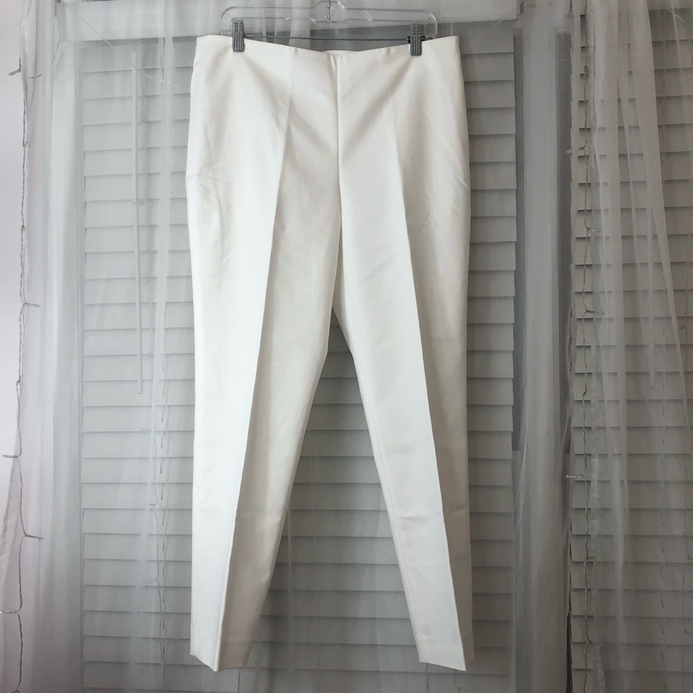 White cigarette pant